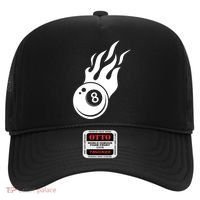 Billiard 8ball Pool Billiard Flame Billiard Ball Flame Funny Gift Hat thumb 0