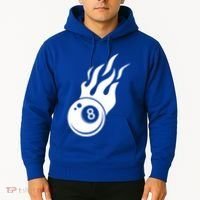 Billiard 8ball Pool Billiard Flame Billiard Ball Flame Funny Gift Hoodie thumb 2