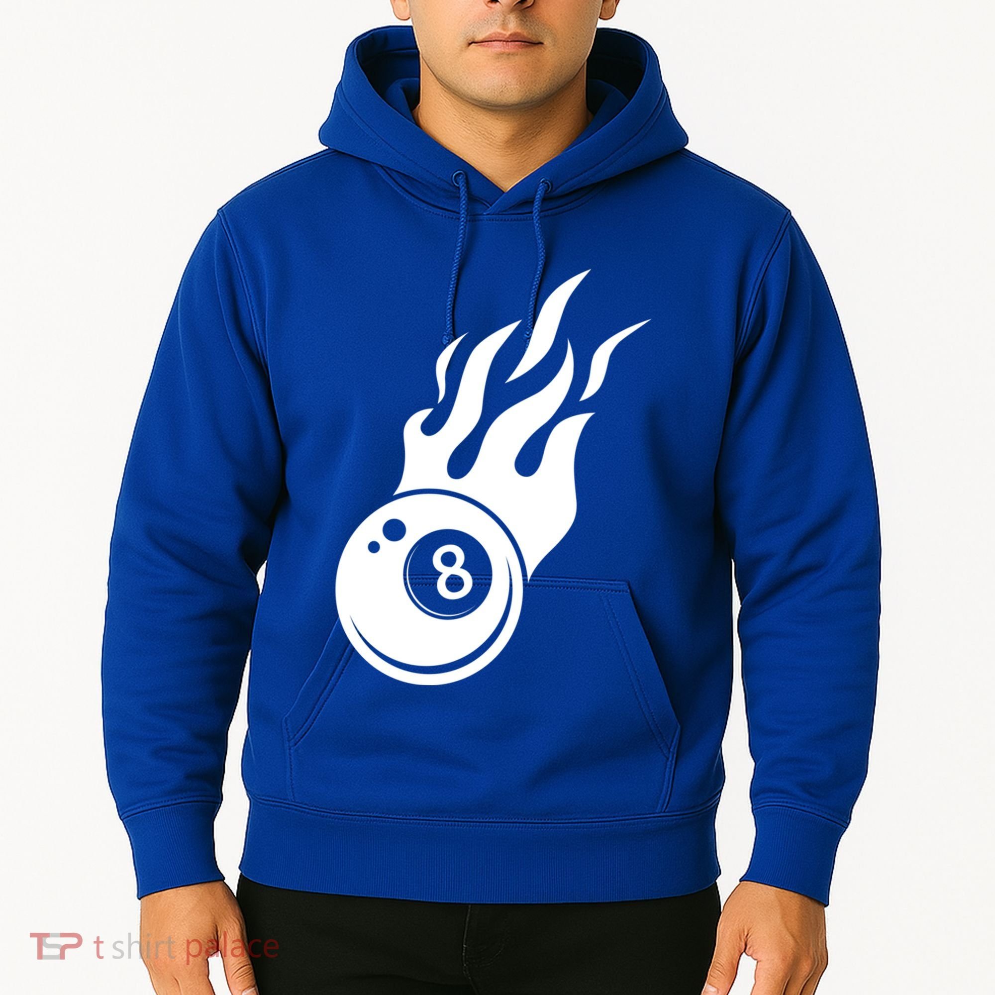 Billiard 8ball Pool Billiard Flame Billiard Ball Flame Funny Gift Hoodie