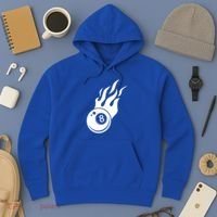 Billiard 8ball Pool Billiard Flame Billiard Ball Flame Funny Gift Hoodie thumb 3