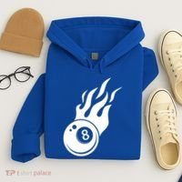Billiard 8ball Pool Billiard Flame Billiard Ball Flame Funny Gift Hoodie thumb 4
