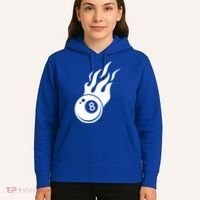 Billiard 8ball Pool Billiard Flame Billiard Ball Flame Funny Gift Hoodie thumb 5