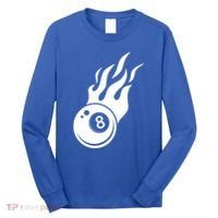 Billiard 8ball Pool Billiard Flame Billiard Ball Flame Funny Gift Long Sleeve Shirt thumb 0