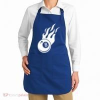 Billiard 8ball Pool Billiard Flame Billiard Ball Flame Funny Gift Apron thumb 2