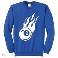 Billiard 8ball Pool Billiard Flame Billiard Ball Flame Funny Gift Sweatshirt thumb 0