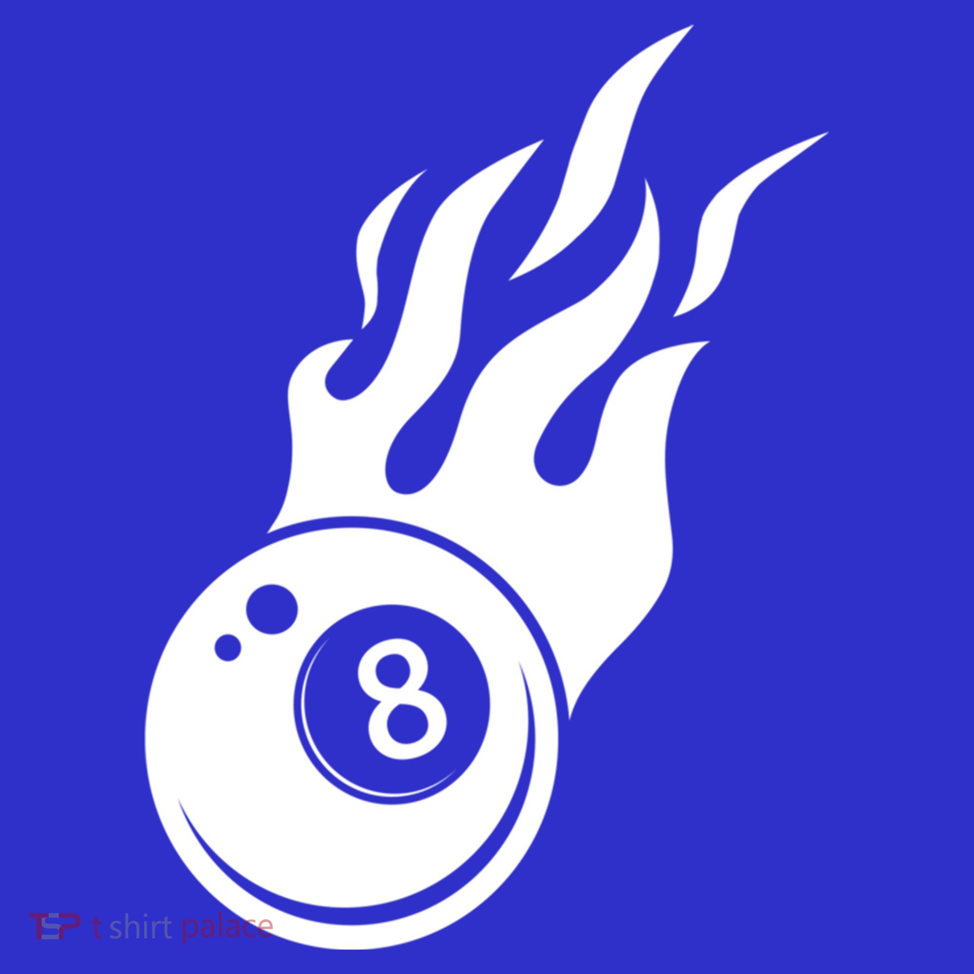 Billiard 8ball Pool Billiard Flame Billiard Ball Flame Funny Gift Sweatshirt