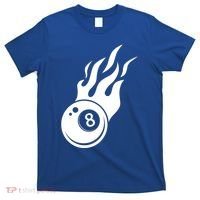 Billiard 8ball Pool Billiard Flame Billiard Ball Flame Funny Gift T-Shirt thumb 0
