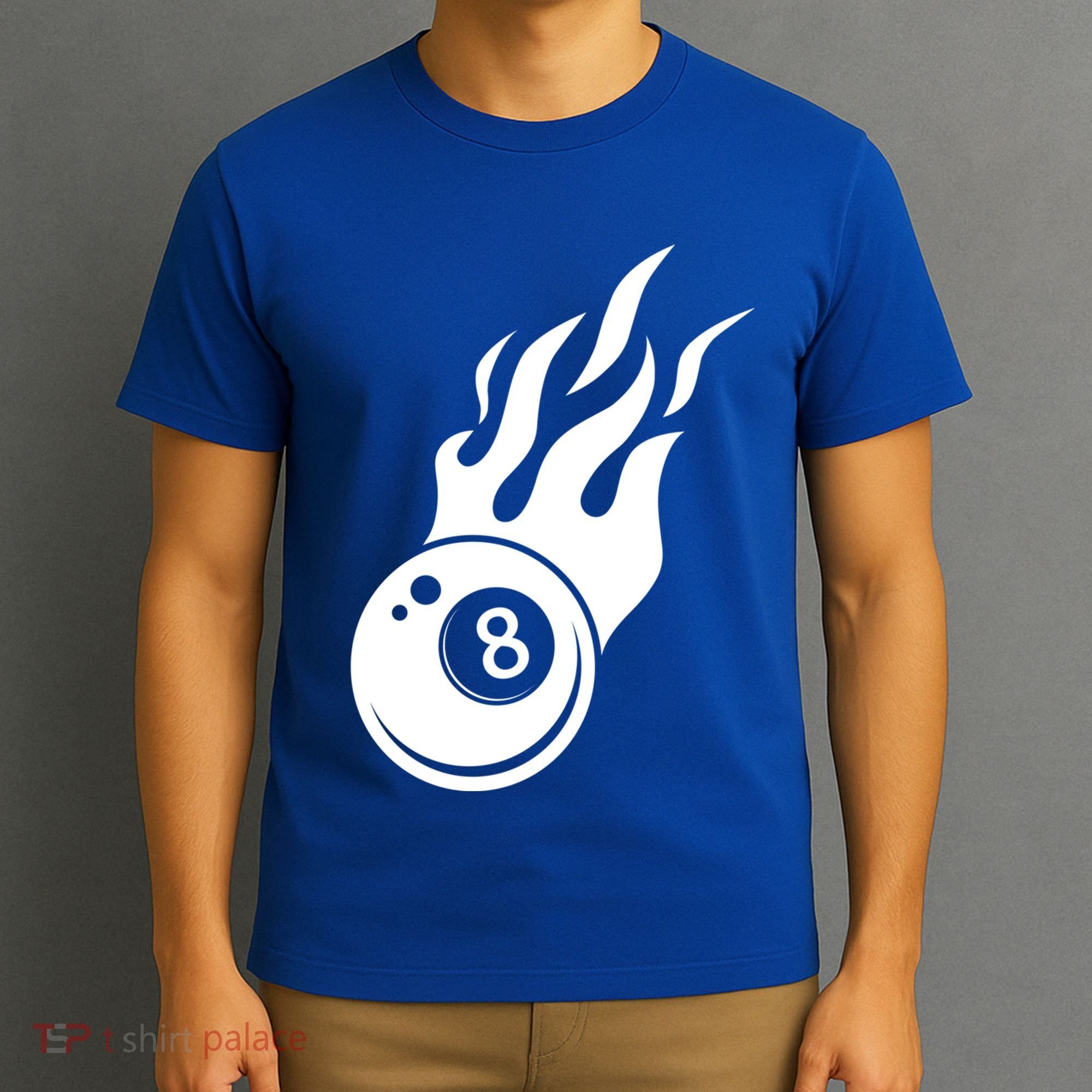 Billiard 8ball Pool Billiard Flame Billiard Ball Flame Funny Gift T-Shirt