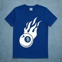 Billiard 8ball Pool Billiard Flame Billiard Ball Flame Funny Gift T-Shirt thumb 5