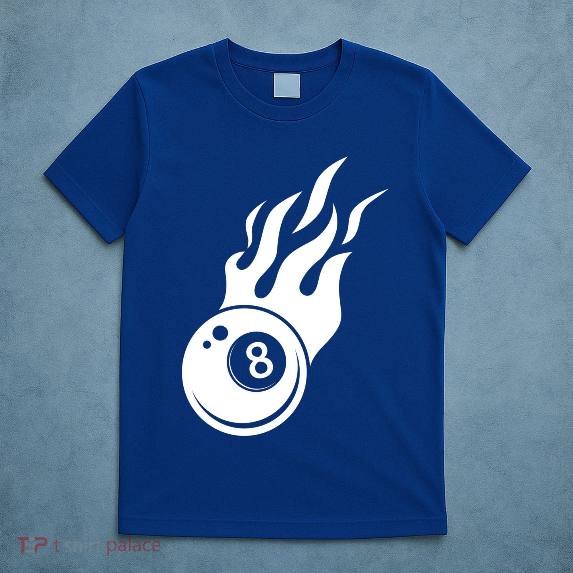 Billiard 8ball Pool Billiard Flame Billiard Ball Flame Funny Gift T-Shirt