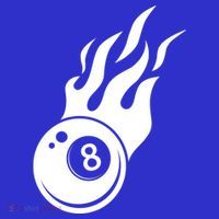 Billiard 8ball Pool Billiard Flame Billiard Ball Flame Funny Gift T-Shirt thumb 7