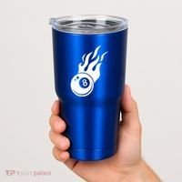 Billiard 8ball Pool Billiard Flame Billiard Ball Flame Funny Gift Tumbler thumb 2