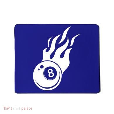 Billiard 8ball Pool Billiard Flame Billiard Ball Flame Funny Gift Mousepad