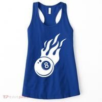 Billiard 8ball Pool Billiard Flame Billiard Ball Flame Funny Gift Women's Tank Top thumb 0