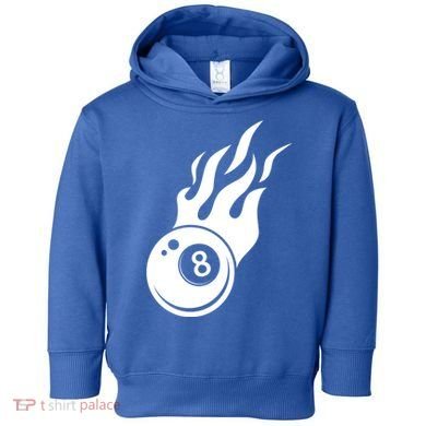 Billiard 8ball Pool Billiard Flame Billiard Ball Flame Funny Gift Toddler Hoodie