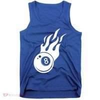 Billiard 8ball Pool Billiard Flame Billiard Ball Flame Funny Gift Tank Top thumb 0