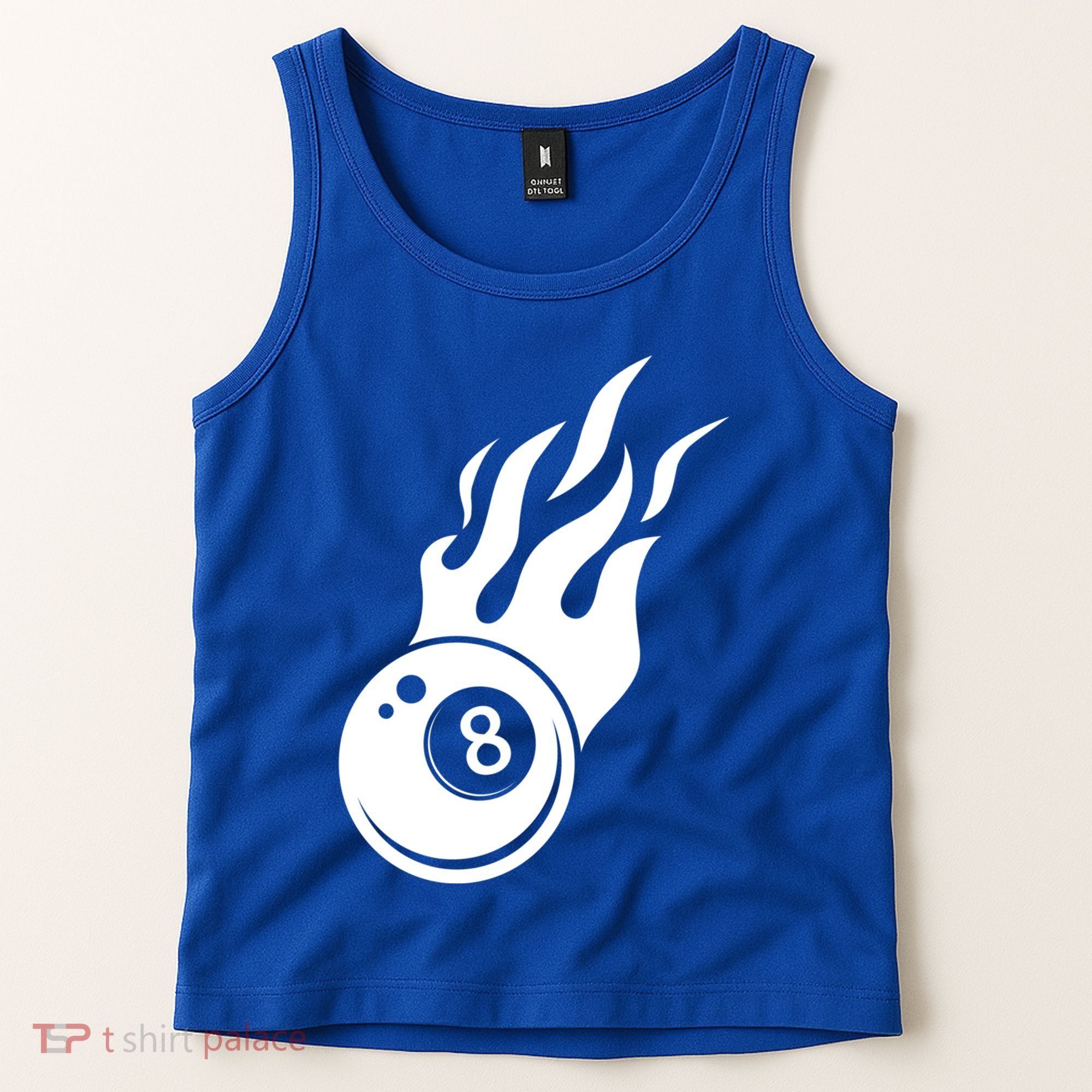 Billiard 8ball Pool Billiard Flame Billiard Ball Flame Funny Gift Tank Top