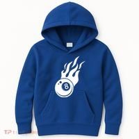 Billiard 8ball Pool Billiard Flame Billiard Ball Flame Funny Gift Kids Hoodie thumb 0