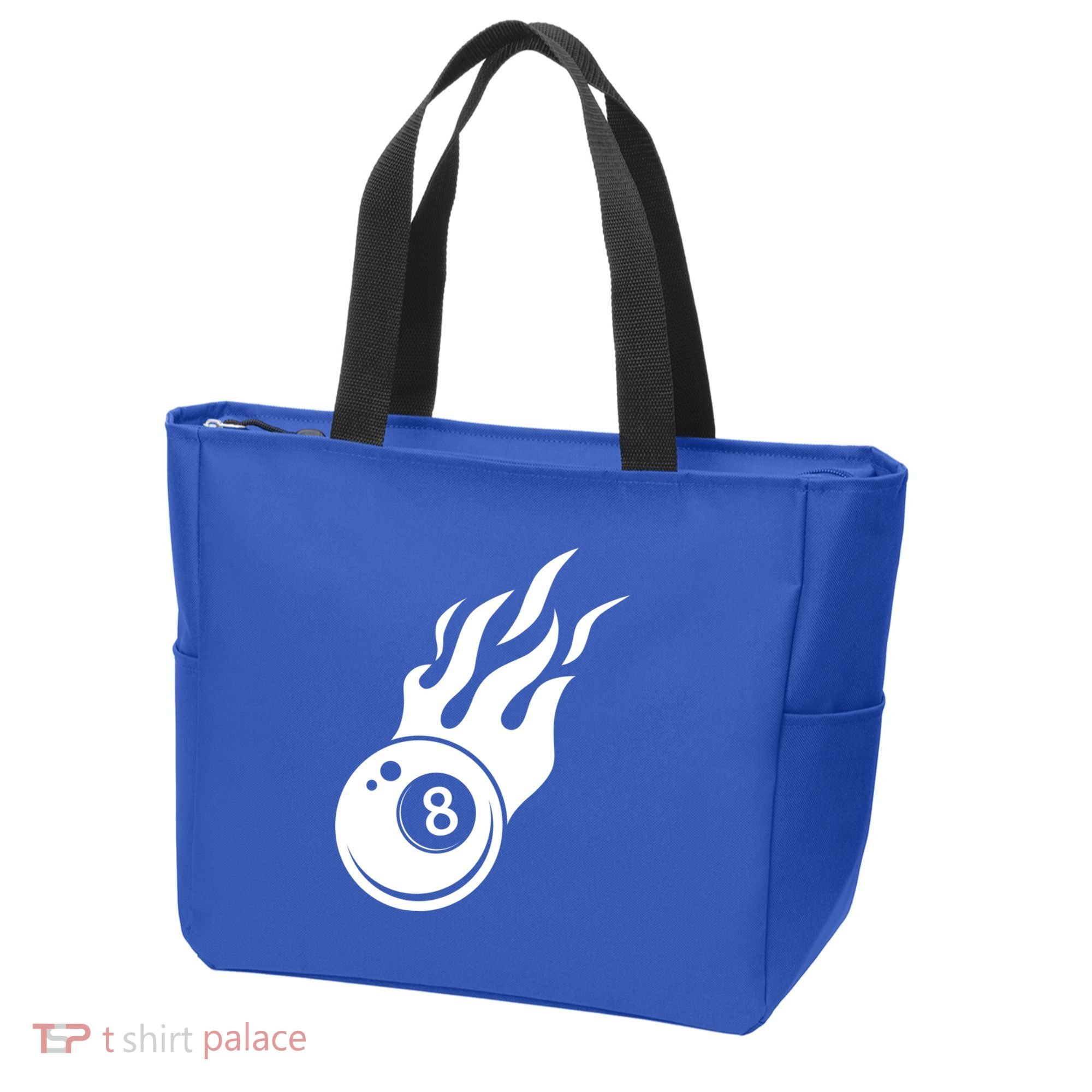 Billiard 8ball Pool Billiard Flame Billiard Ball Flame Funny Gift Tote Bag