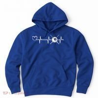Billiards 8ball Pool Billiard Heartbeat Heart Billiard Gift Hoodie thumb 0