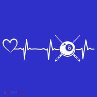 Billiards 8ball Pool Billiard Heartbeat Heart Billiard Gift Toddler Hoodie thumb 2