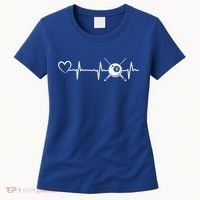 Billiards 8ball Pool Billiard Heartbeat Heart Billiard Gift Women's T-Shirt thumb 0