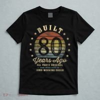 Built 80 Years Ago - All Parts Original Gifts 80th Birthday T-Shirt thumb 5