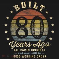 Built 80 Years Ago - All Parts Original Gifts 80th Birthday Women's Hoodie thumb 2