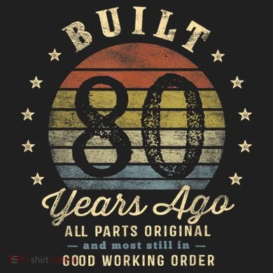 Built 80 Years Ago - All Parts Original Gifts 80th Birthday Urban Oversized Heavyweight T-Shirt