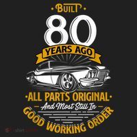 Built 80 Years Ago - Funny 80th Birthday Gift Women's Sweatshirt thumb 2
