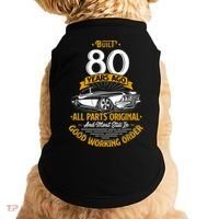 Built 80 Years Ago - Funny 80th Birthday Gift Doggie Tank thumb 0