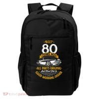 Built 80 Years Ago - Funny 80th Birthday Gift Backpack thumb 0
