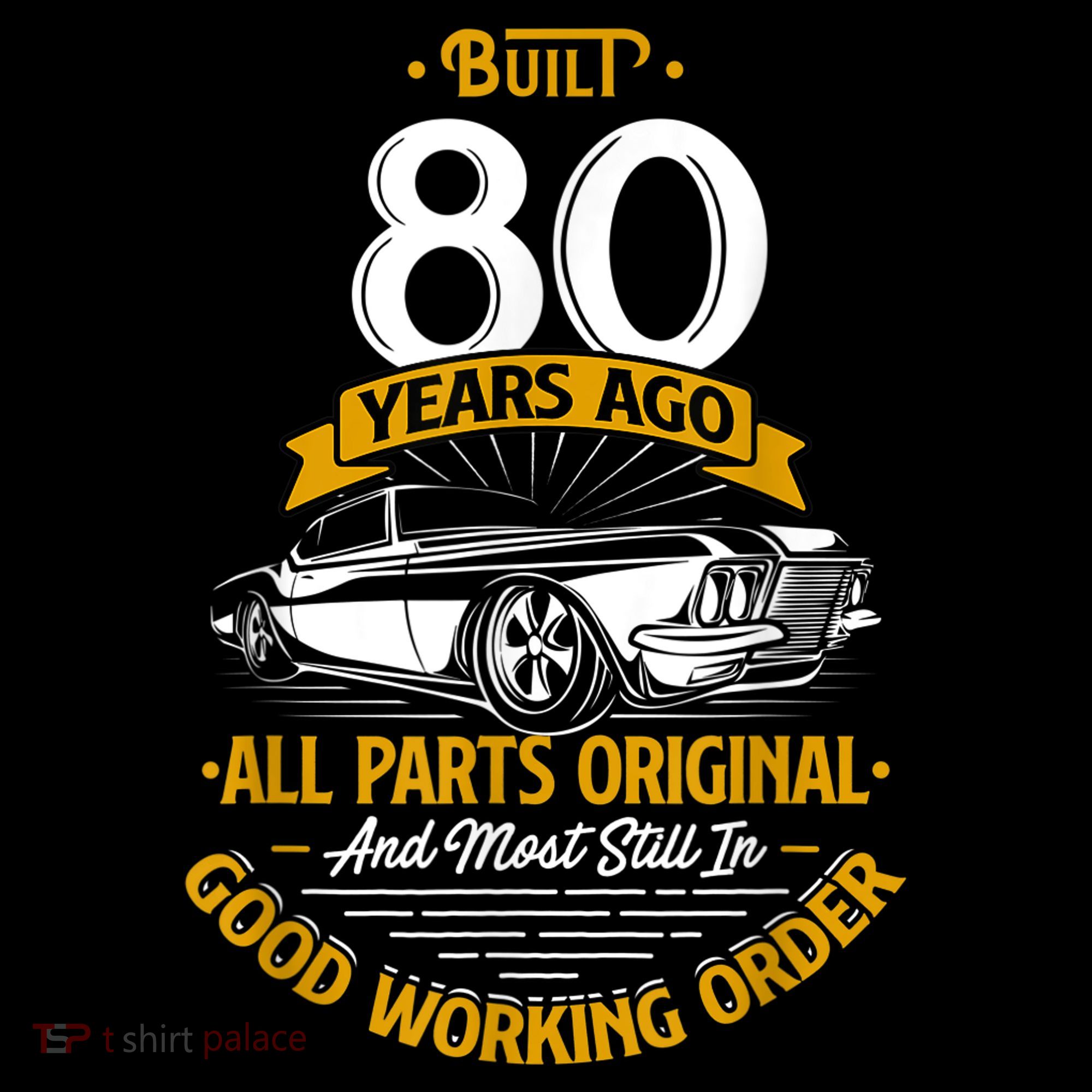 Built 80 Years Ago - Funny 80th Birthday Gift Women's Hoodie