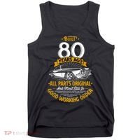 Built 80 Years Ago - Funny 80th Birthday Gift Tank Top thumb 0
