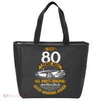 Built 80 Years Ago - Funny 80th Birthday Gift Tote Bag thumb 0