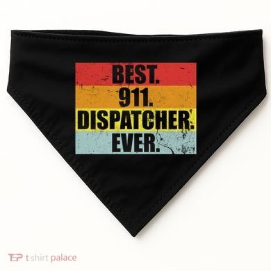 Best 911 Dispatcher Firstresponder Heroes Cute Gift USA-Made Doggie Bandana