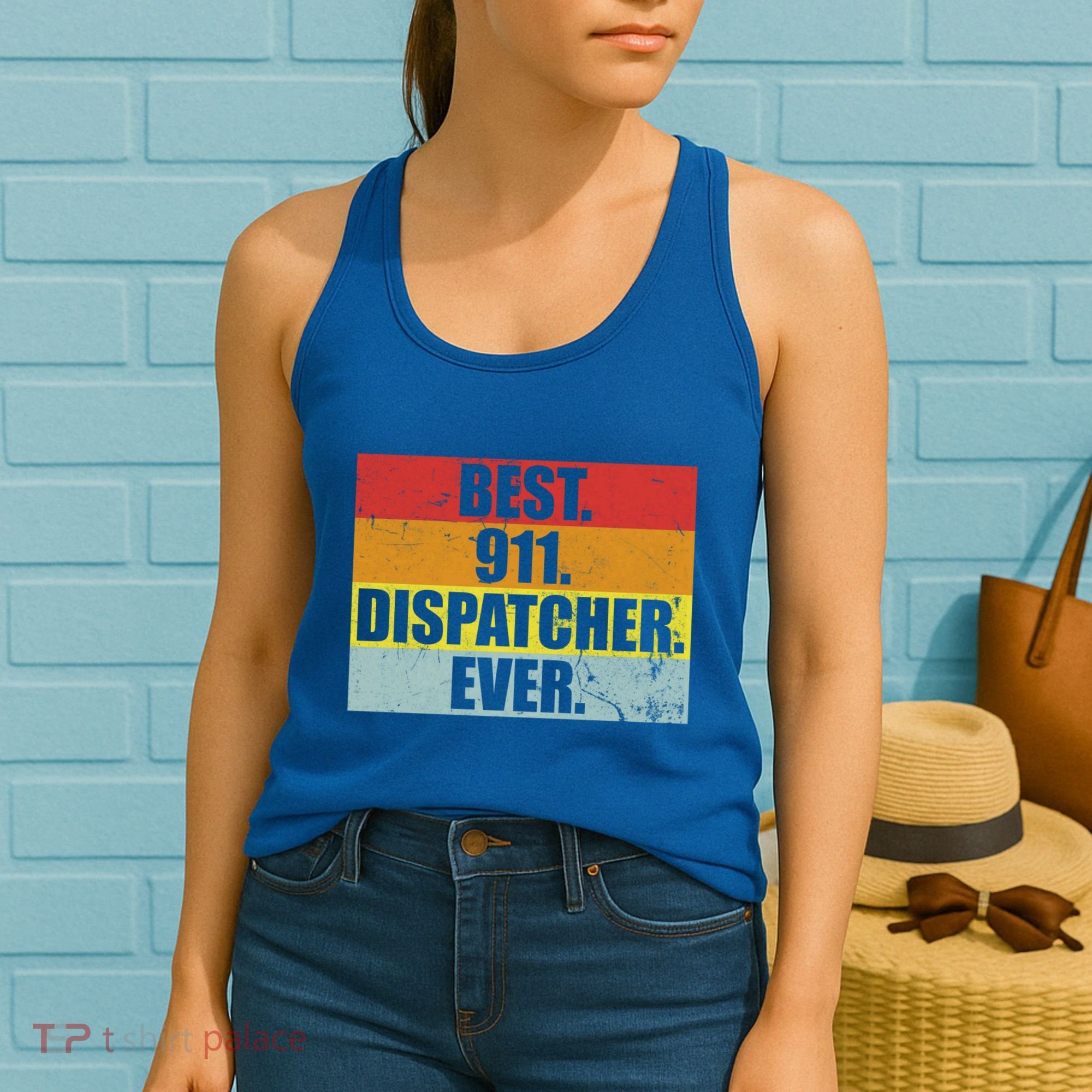 Best 911 Dispatcher Firstresponder Heroes Cute Gift Women's Tank Top