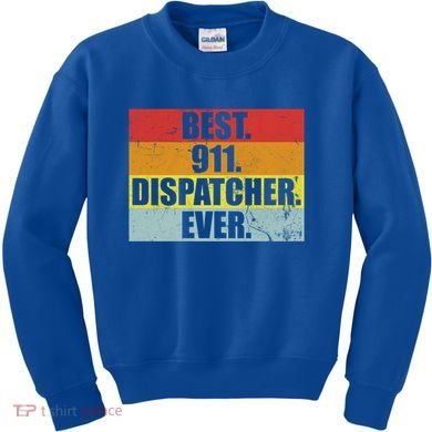Best 911 Dispatcher Firstresponder Heroes Cute Gift Kids Sweatshirt