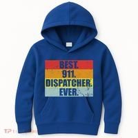Best 911 Dispatcher Firstresponder Heroes Cute Gift Kids Hoodie thumb 0