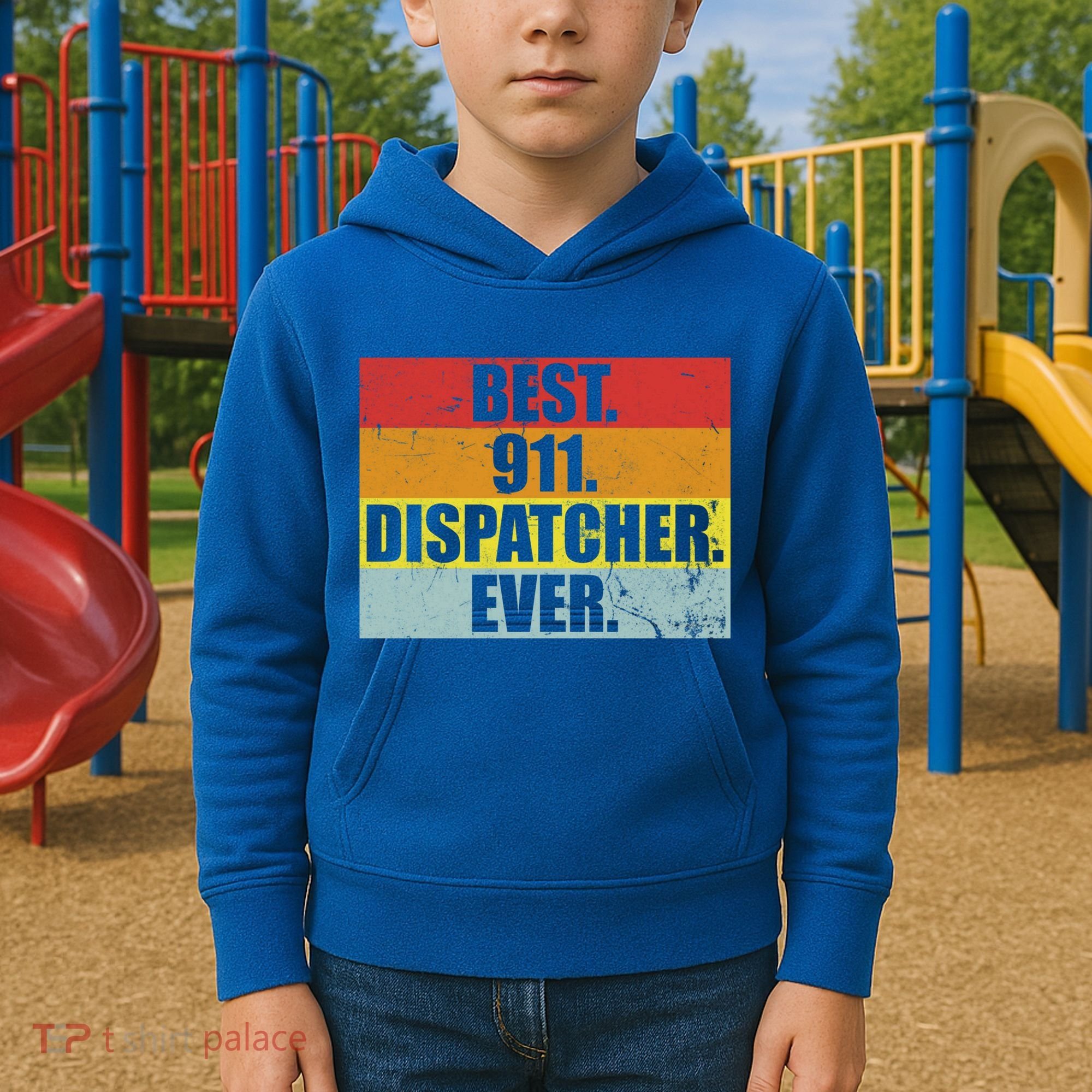 Best 911 Dispatcher Firstresponder Heroes Cute Gift Kids Hoodie