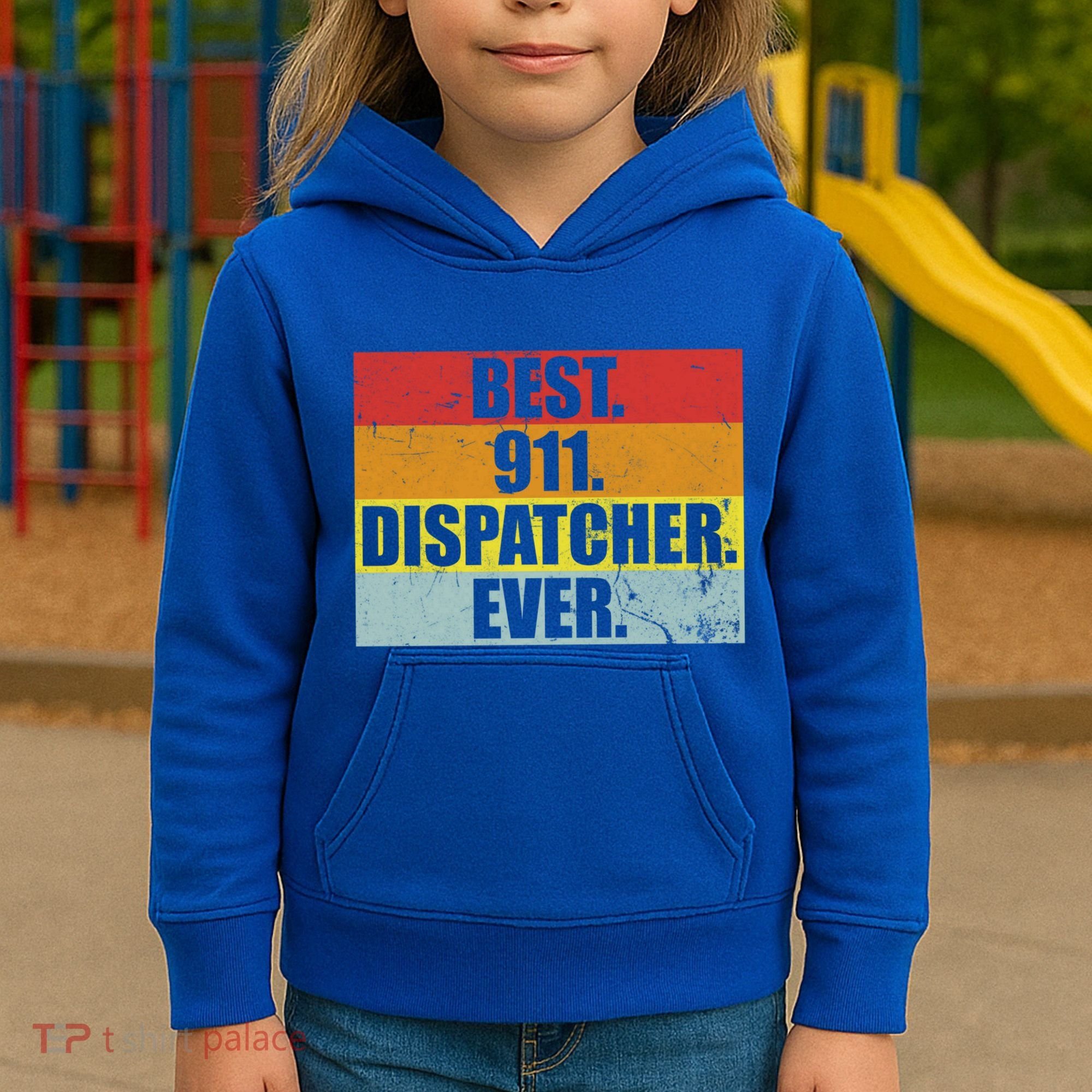 Best 911 Dispatcher Firstresponder Heroes Cute Gift Kids Hoodie