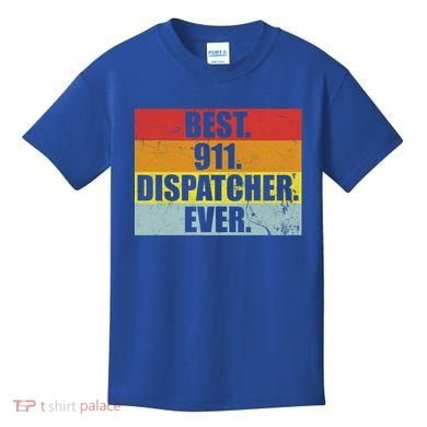Best 911 Dispatcher Firstresponder Heroes Cute Gift Kids T-Shirt