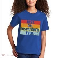 Best 911 Dispatcher Firstresponder Heroes Cute Gift Kids T-Shirt thumb 2