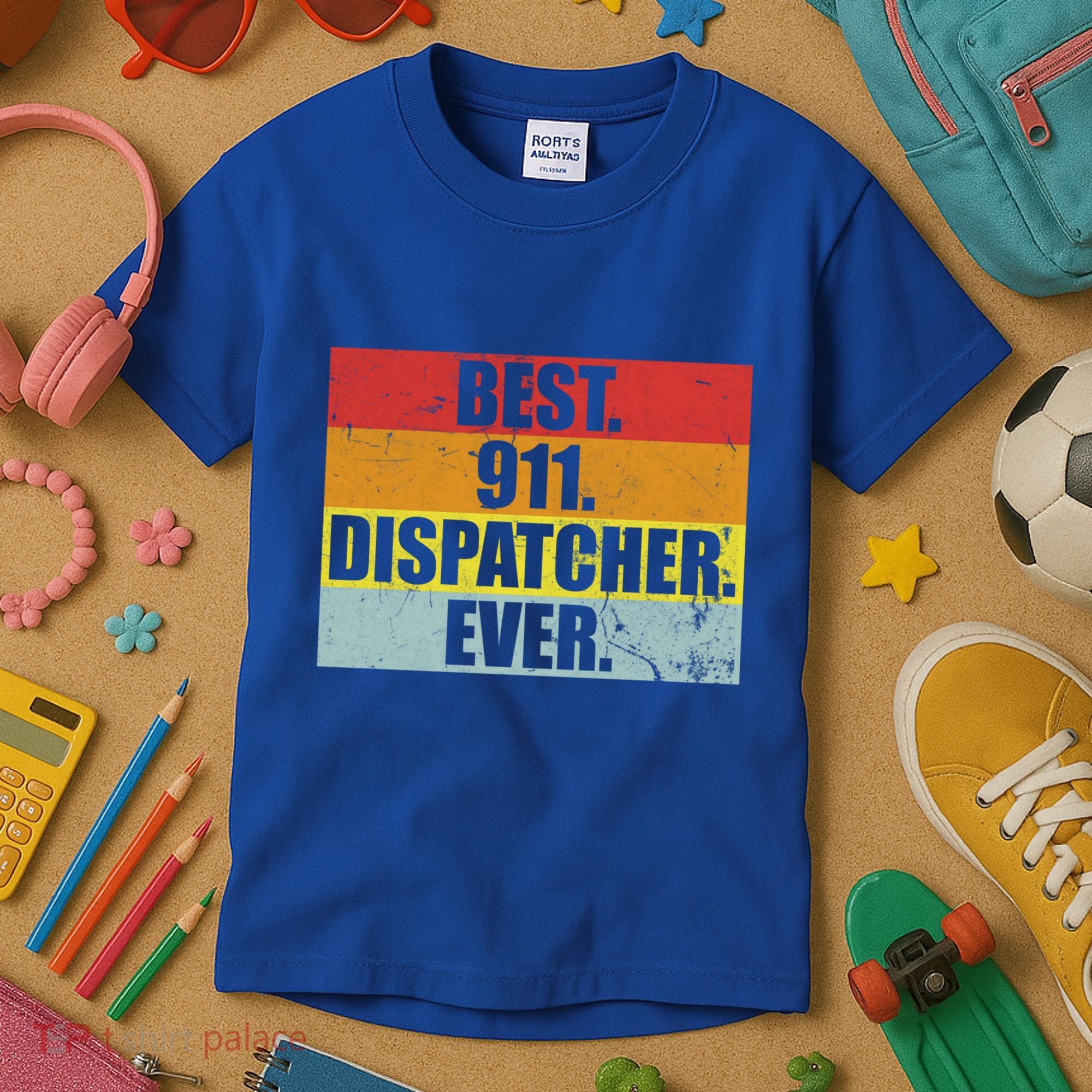Best 911 Dispatcher Firstresponder Heroes Cute Gift Kids T-Shirt