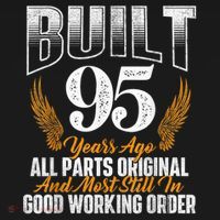 Built 95 Years Ago 95th Birthday 95 Years Old Bday Women's Hoodie thumb 2