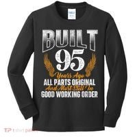 Built 95 Years Ago 95th Birthday 95 Years Old Bday Kids Long Sleeve Shirt thumb 0