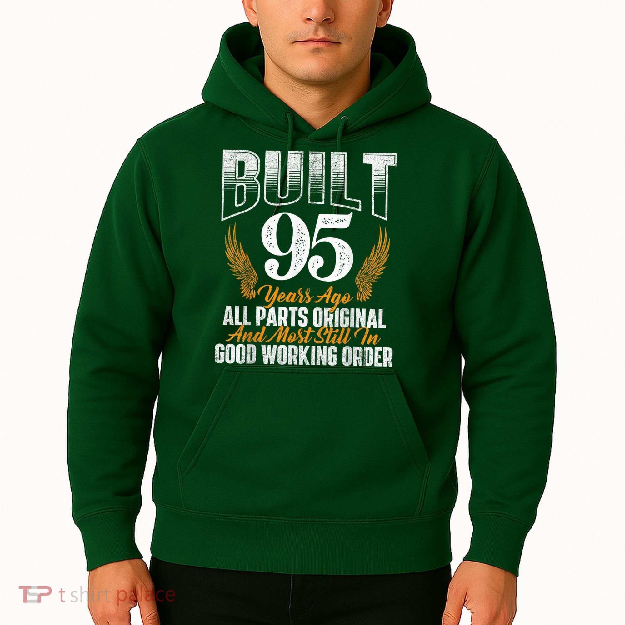 Built 95 Years Ago 95th Birthday 95 Years Old Bday Hoodie