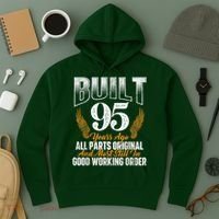 Built 95 Years Ago 95th Birthday 95 Years Old Bday Hoodie thumb 3