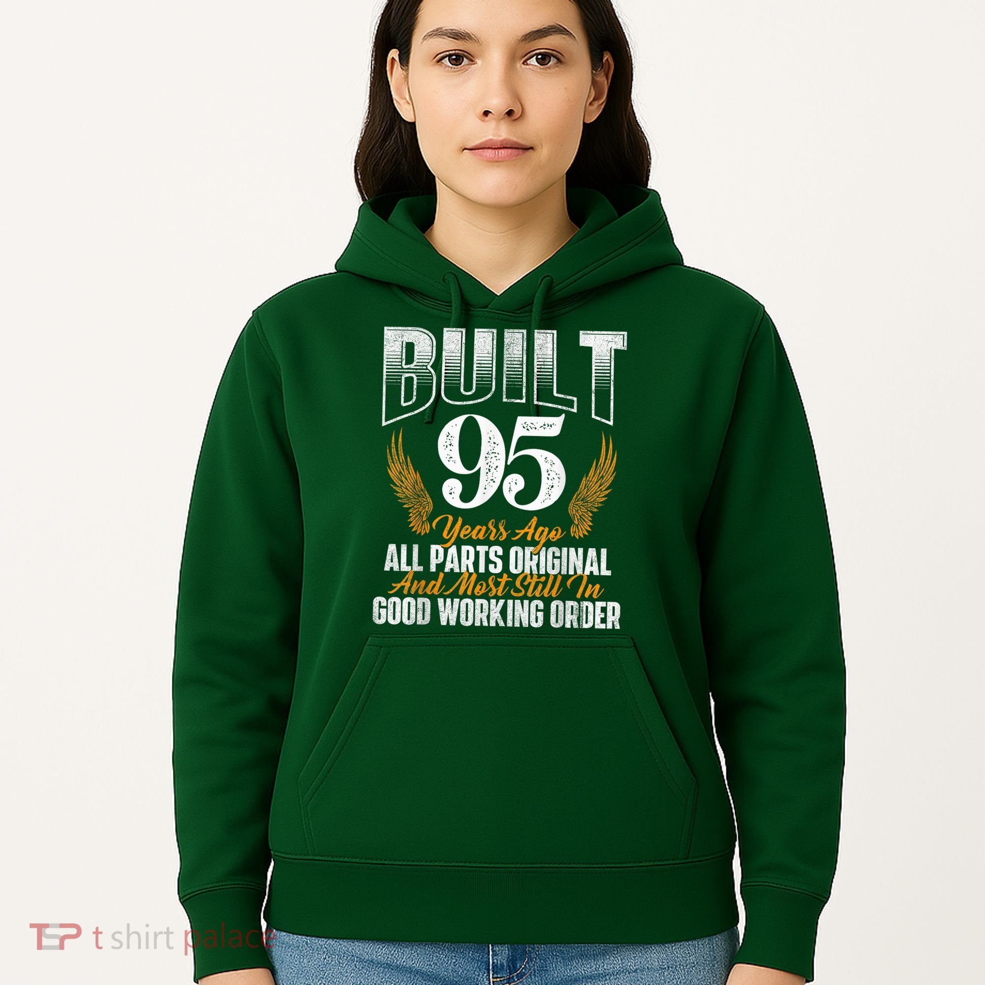 Built 95 Years Ago 95th Birthday 95 Years Old Bday Hoodie