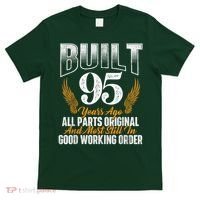 Built 95 Years Ago 95th Birthday 95 Years Old Bday T-Shirt thumb 0